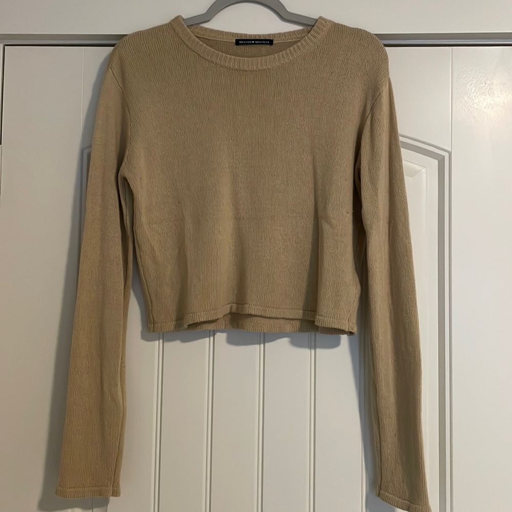 Brandy Melville Cropped Knit Sweater